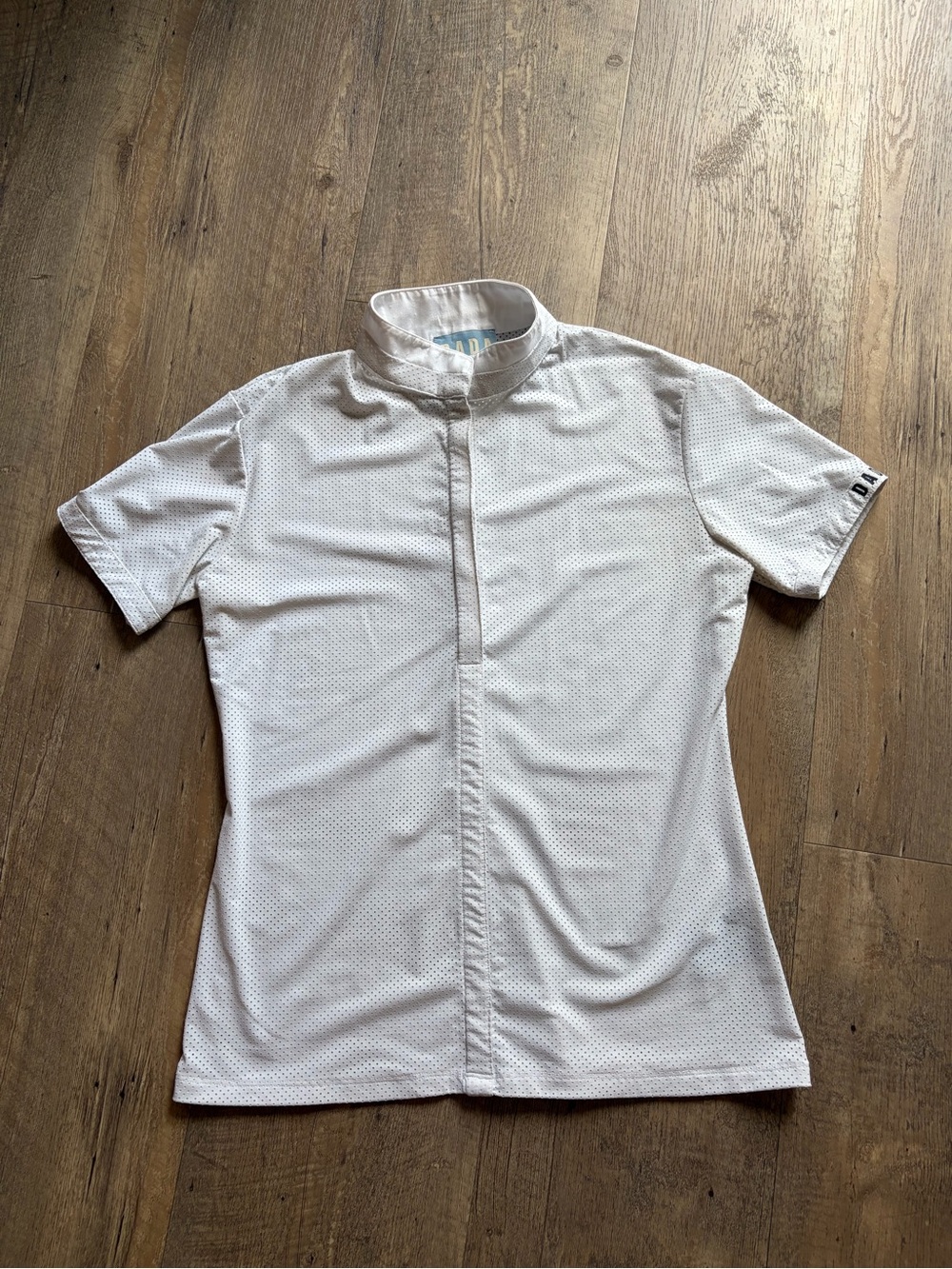 DADA Sport Helios Short Sleeve Equestrian Show Shirt White XL